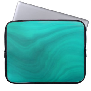 Pastel Light Turquoise Abstract  Laptop Sleeve