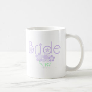 Pastel Lilac Flowers Bride Coffee Mug