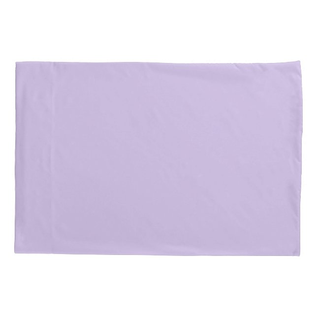 Pastel Lilac Purple Solid Colour Pairs to 2023 COT Pillowcase (Back)