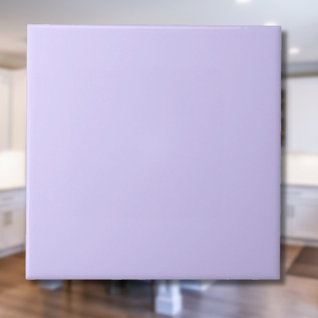 Pastel Lilac Solid Colour | Classic | Elegant Ceramic Tile (Creator Uploaded)