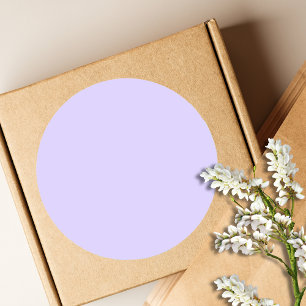 Pastel Lilac Solid Colour   Classic   Elegant Classic Round Sticker