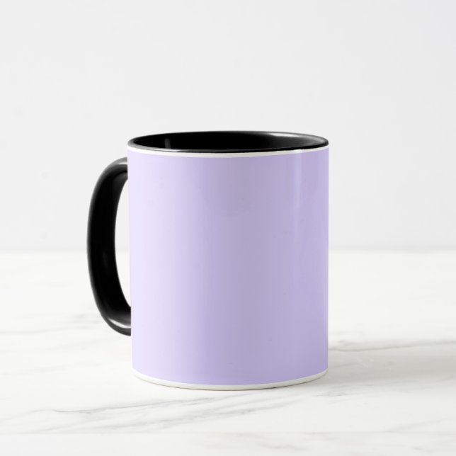 Pastel Lilac Solid Colour | Classic | Elegant Mug (Front Left)