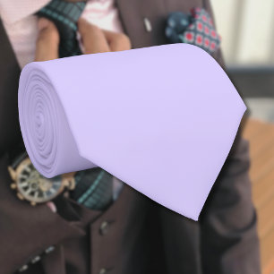 Pastel Lilac Solid Colour Classic Elegant Tie