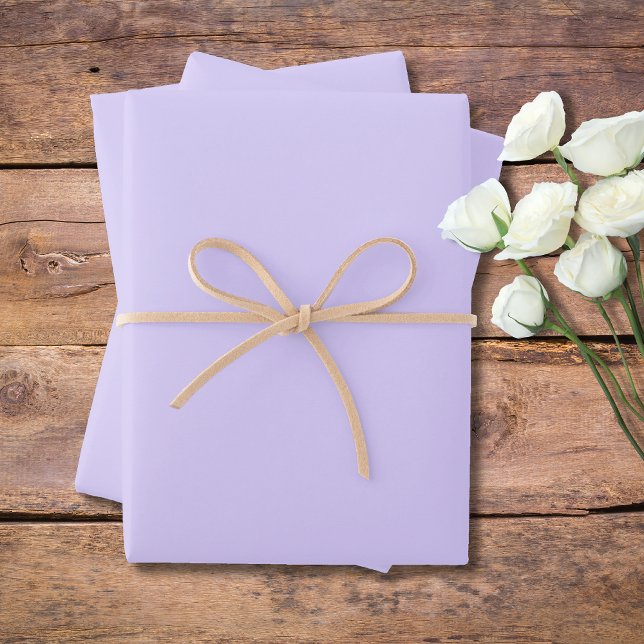 Pastel Lilac Solid Colour | Classic | Elegant Wrapping Paper Sheet (Creator Uploaded)