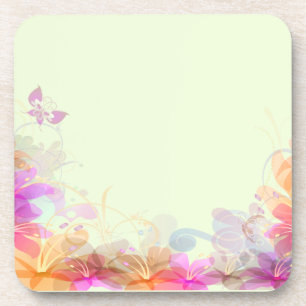 Pastel Lilies Wedding Coaster