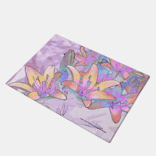 Pastel Lily Love  Doormat