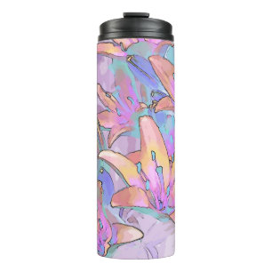 Pastel Lily Love Thermal Tumbler
