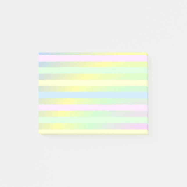 Pastel Lines Post-it Notes (Front)
