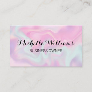 Pastel Liquid Background Business Card