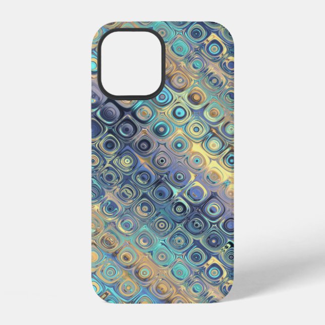 Pastel Liquid Dots Abstract Pattern iPhone Case (Back)
