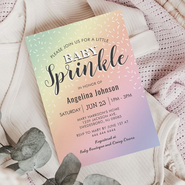 Pastel Little Baby Sprinkle | Cute Invitation (Creator Uploaded)