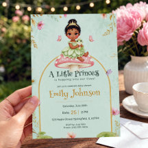 Pastel Little Princess Baby Shower Invite