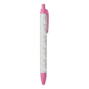 Pastel Llama Pattern Black Ink Pen