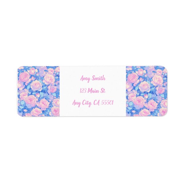 Pastel Lofi Floral Return Labels (Front)