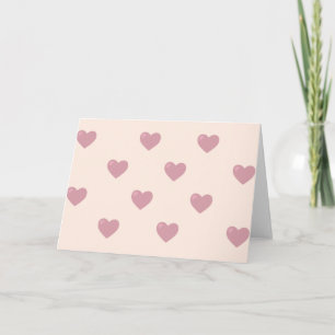 Pastel Love Hearts Card