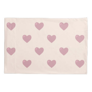 Pastel Love Hearts Pillowcase