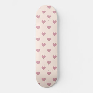 Pastel Love Hearts Skateboard