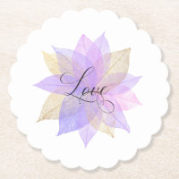 *~* Pastel LOVE INTENTION COASTER EMOTO Leaves