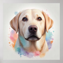 Pastel Magical Labrador Retriever Artwork