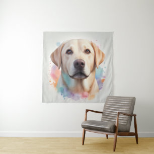 Pastel Magical Labrador Retriever Artwork Tapestry