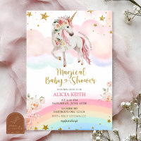 Pastel Magical Unicorn Baby Shower