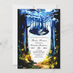 Pastel Magical Woodland Baby Shower Invitation
