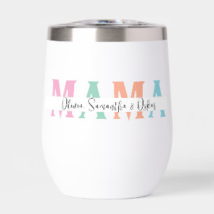 Pastel MAMA Personalized Water Bottle – Custom