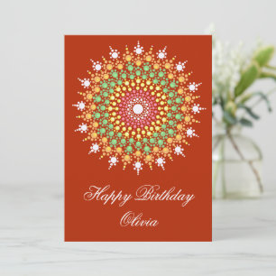 Pastel Mandala Birthday Card