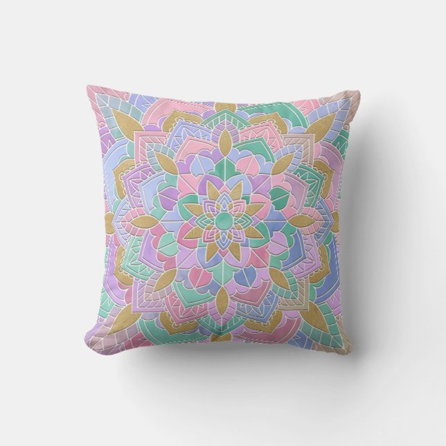 Pastel Mandala II Cushion (Front)