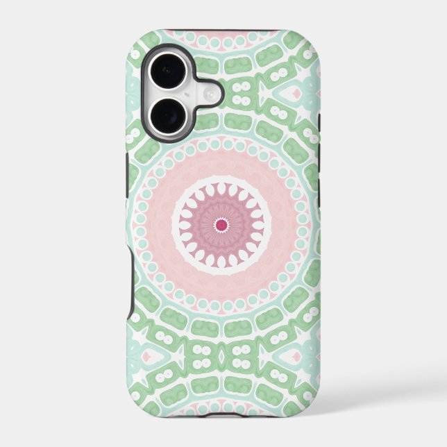 Pastel Mandala in Mint and Pink (Back)