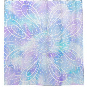 Pastel Blue And Purple Shower Curtains Zazzle Com Au