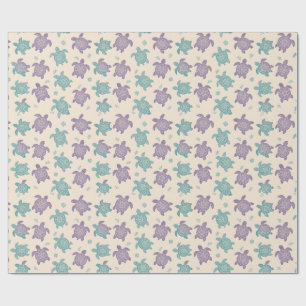 Pastel Mandala Turtle Pattern Wrapping Paper