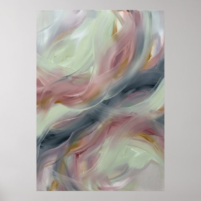 Pastel Marble Abstract Poster (Front)