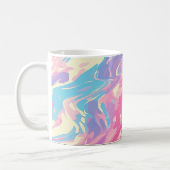 ✨ Pastel Marble Design Soft - Trendy & Smooth 🎨 Coffee Mug (Left)
