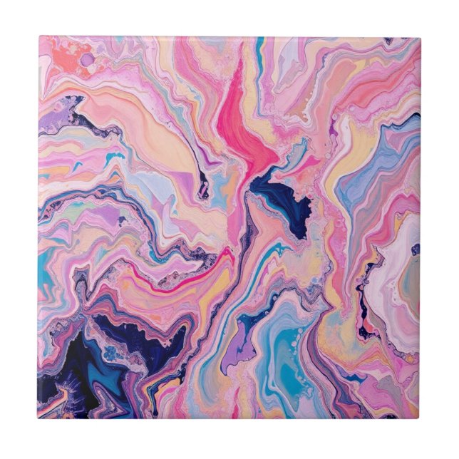  Pastel Marble Dream Ceramic Tile (Front)