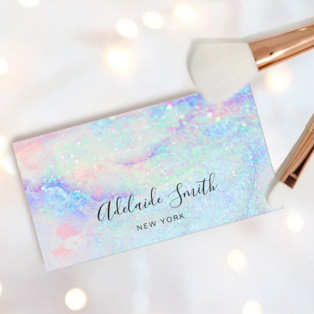 pastel marble glitter business card (Creator Uploaded)