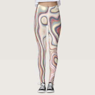 Pastel Marble Harmony Flow Leggings