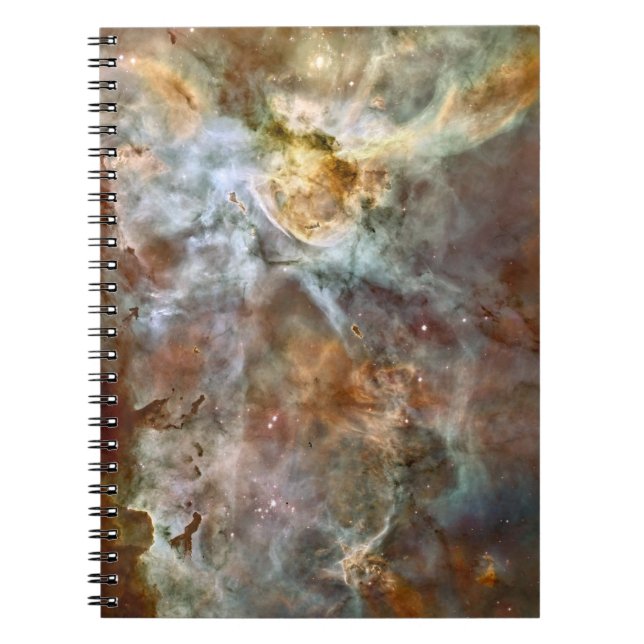 Pastel Marble in the Carina Nebula Notebook (Front)