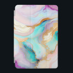 Pastel marble ink abstract glitter art iPad mini cover<br><div class="desc">Image of colourful liquid marble ink texture with glitter accents.</div>