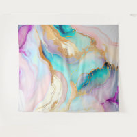 Pastel marble ink abstract glitter art
