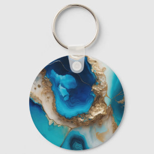 Pastel marble Key Ring
