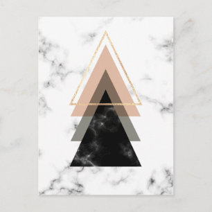 Pastel Marble Print Design Postcard