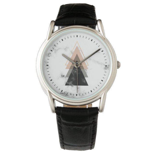 Pastel Marble Print Design Watch (Front)