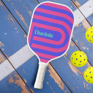 Pastel Maze Pickleball Paddle