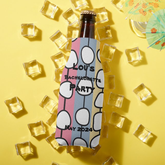 Pastel MCM Colourful Lines  Bottle Cooler (In Situ Summer)