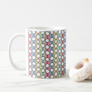 Pastel MCM Colourful Lines  Coffee Mug