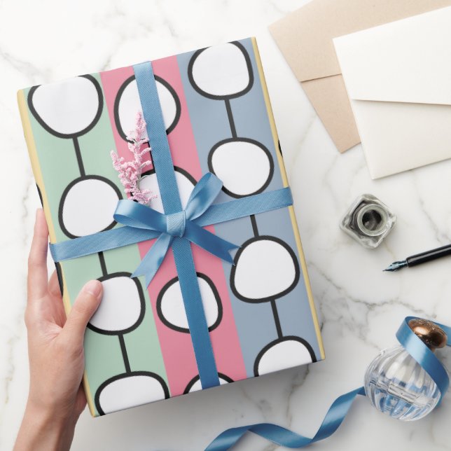 Pastel MCM Colourful Lines  Wrapping Paper (Gifting)