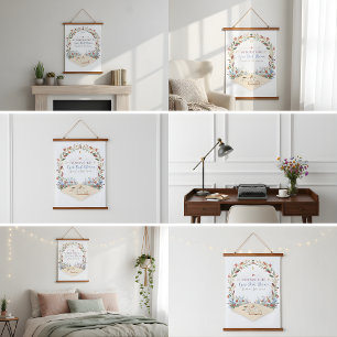 Pastel Meadow Flowers Tapestry