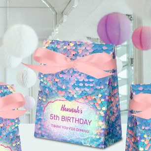 pastel mermaid kids Birthday Favour Box