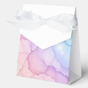 Pastel Mermaid Stardust Watercolor Abstract Favour Box
